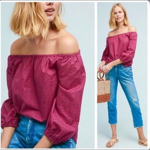 Maeve Anthropologie Maiden off-the-shoulder top